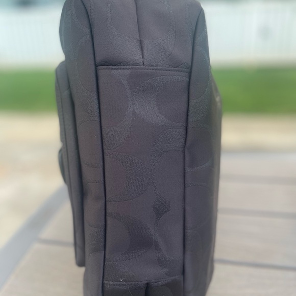 Coach Campbell Black Shoulder Bag with Silver Accents - Picture 5 of 8